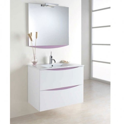 Mueble baño modelo ARCO 120 cm con lavabo sobre encimera diseño y